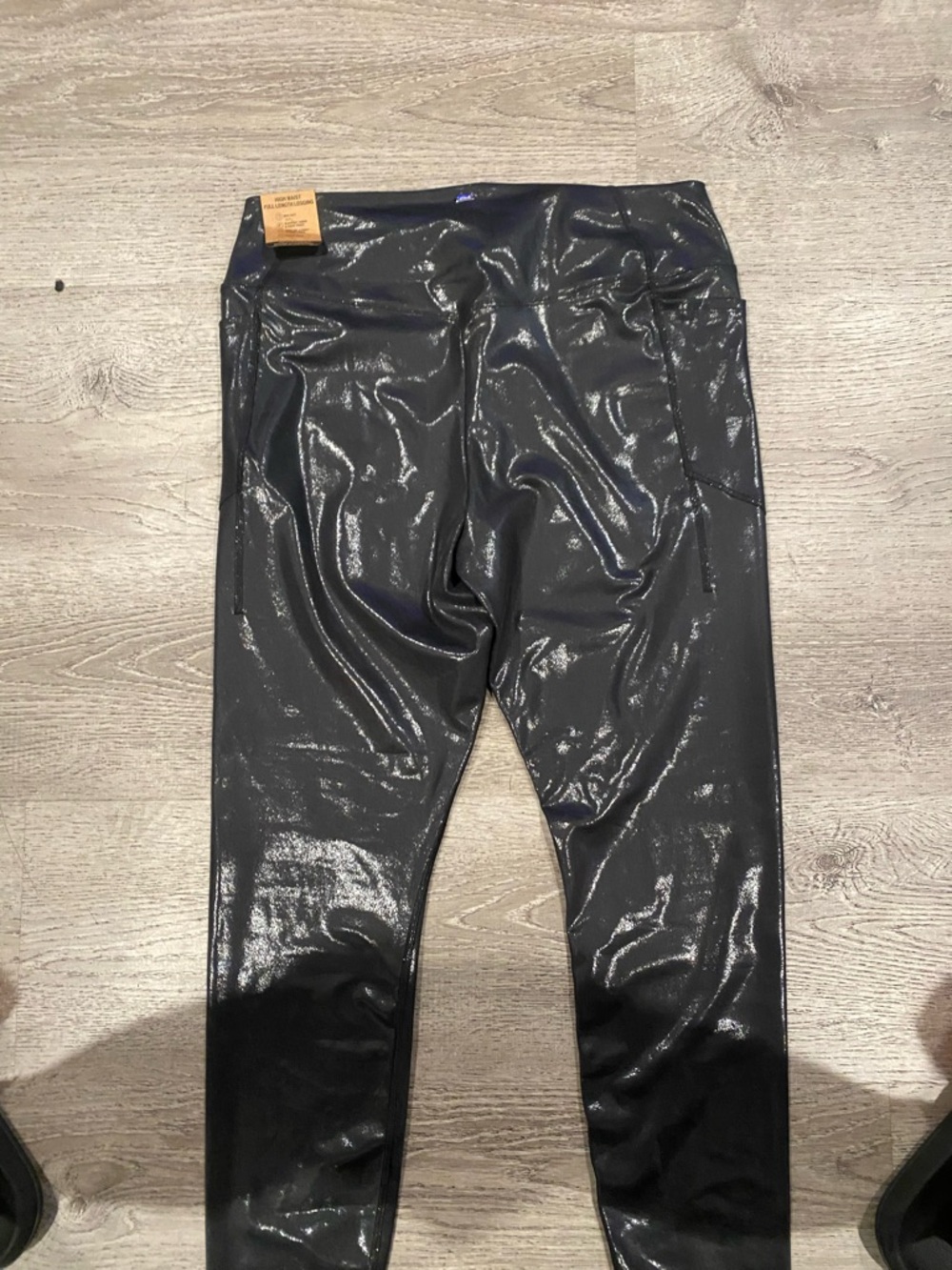 Victoria's Secret Shiny Black High-Rise Leggings